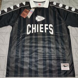 Mitchell & Ness Kansas City Chiefs Striped Jersey - Black White